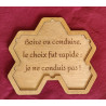 Présentoir à dessous de verre humoristique – 6 dessous gravés + dessou