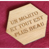 Présentoir à dessous de verre humoristique – 6 dessous gravés + dessou