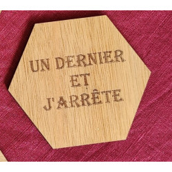 Présentoir à dessous de verre humoristique – 6 dessous gravés + dessou