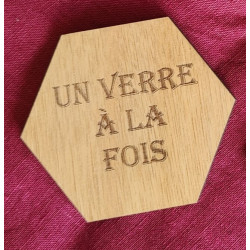 Présentoir à dessous de verre humoristique – 6 dessous gravés + dessou