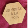 Présentoir à dessous de verre humoristique – 6 dessous gravés + dessou
