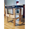 Table de Jeu en Bois Recyclé – Support Hockey sur Table Stiga Personna