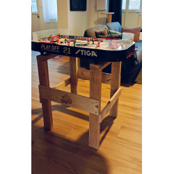 Table de Jeu en Bois Recyclé – Support Hockey sur Table Stiga Personna