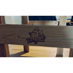 Table de Jeu en Bois Recyclé – Support Hockey sur Table Stiga Personna